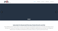 Desktop Screenshot of praxis-softek.com