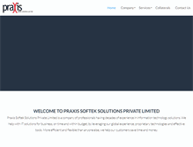 Tablet Screenshot of praxis-softek.com